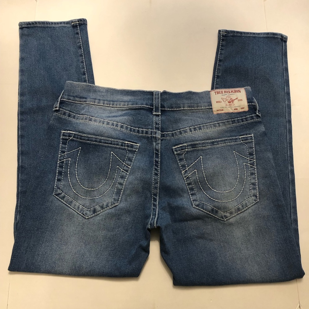 True Religion Rocco Big T Relaxed Skinny Jeans Size 34